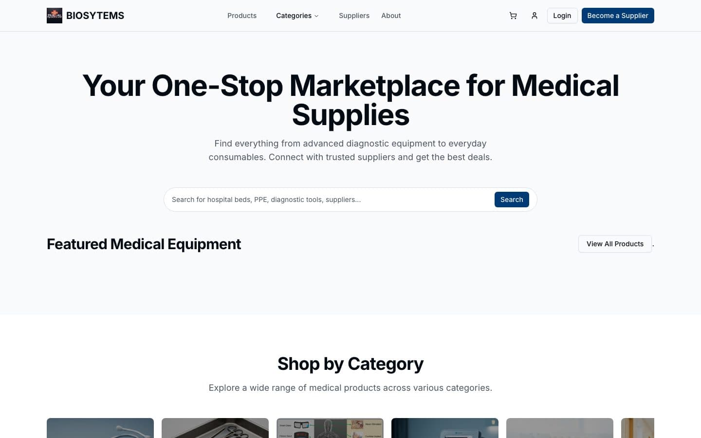 BIOSYSTEMS Medical Marketplace preview